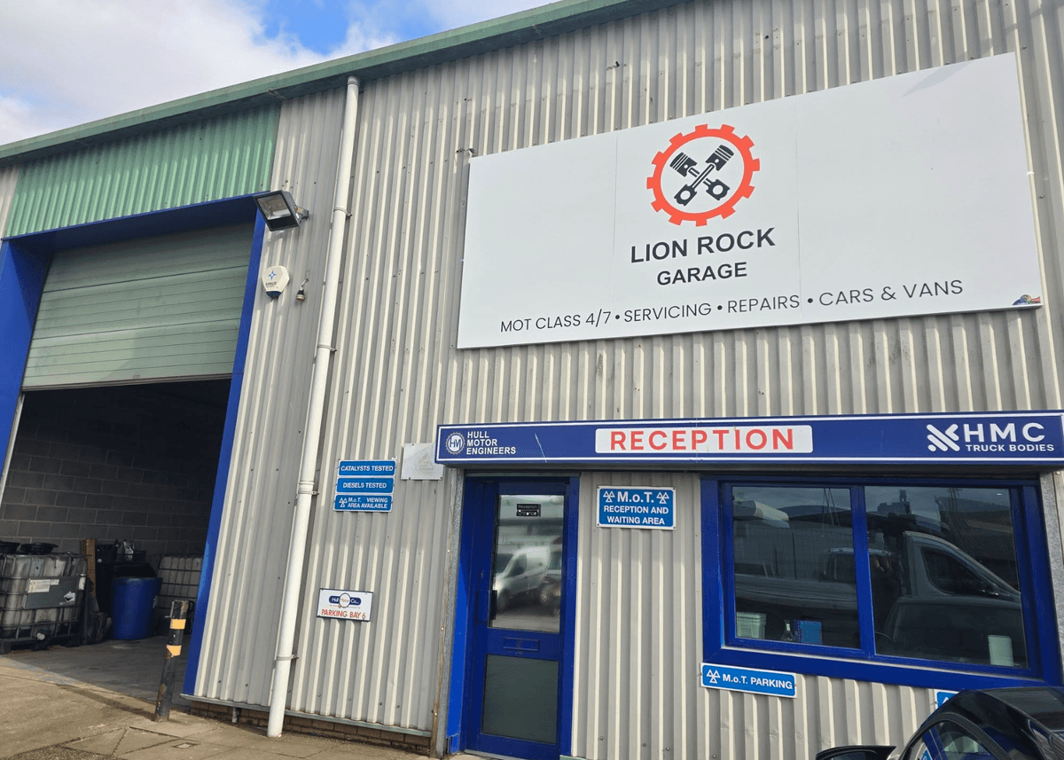 Mechanic working on a car